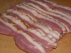 Duck Bacon, four 8 oz packages