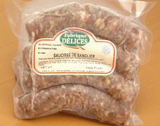 Wild Boar Sausage with Apples & Cranberries