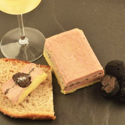 Laurel Pine Foie Gras Terrine with Black Truffles