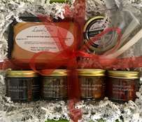 Foie, Caviar, and Fruit Preserves Gift Basket #1