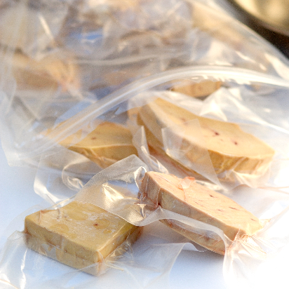 Flash Frozen Portioned Foie Gras, raw