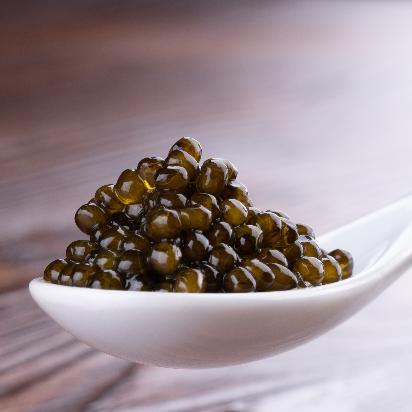 Laurel Pine, Living Luxury Kaluga Hybrid Caviar