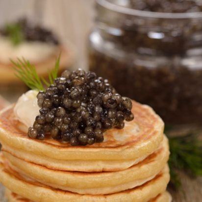 Laurel Pine, Living Luxury Russian Ossetra Caviar