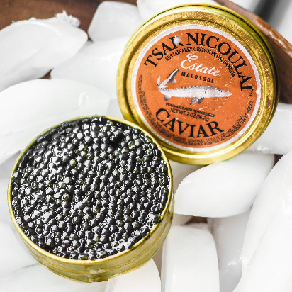 Tsar Nicoulai Caviar, Estate American White Sturgeon